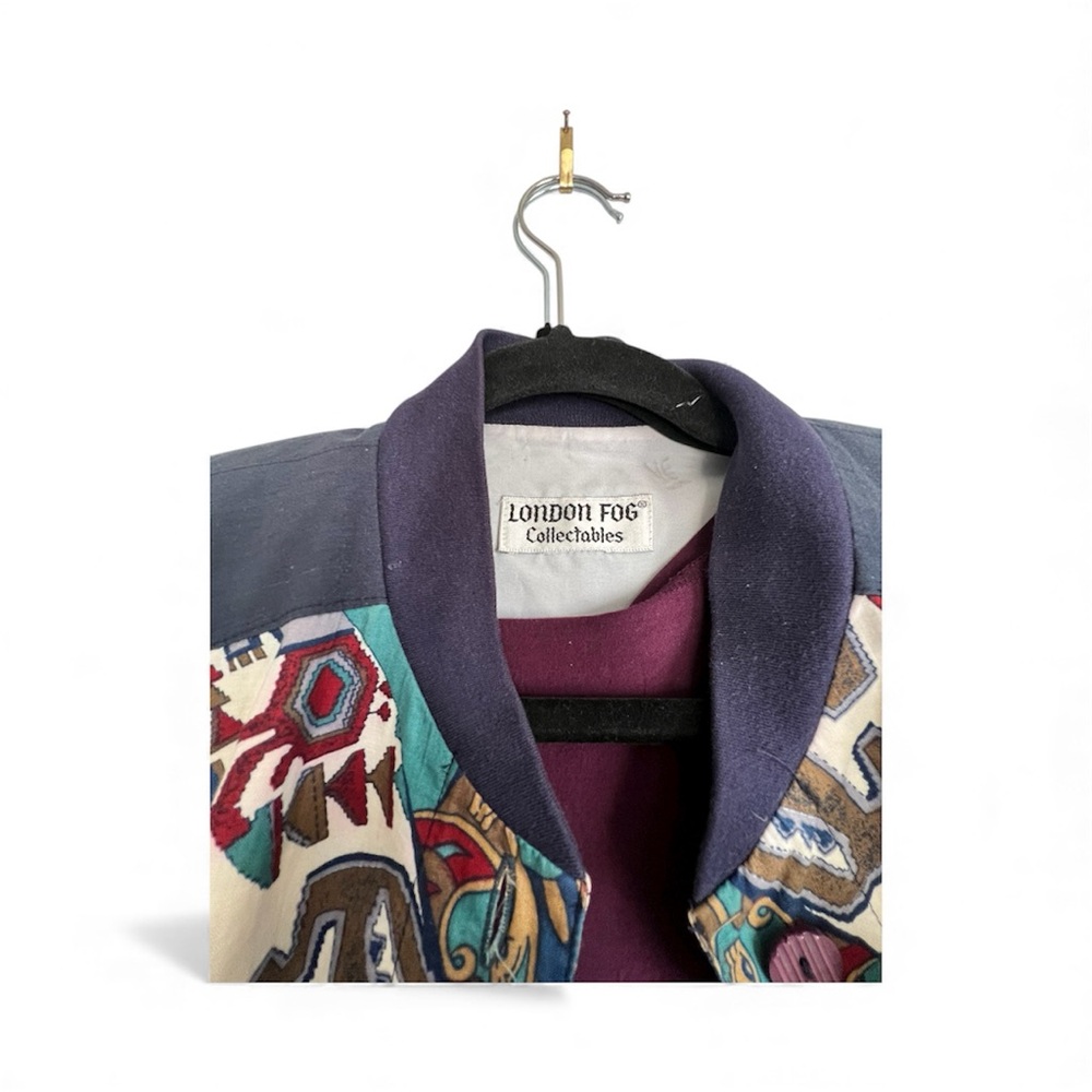 “SOLD” Vintage London Fog Multicolor Patterned Jacket
